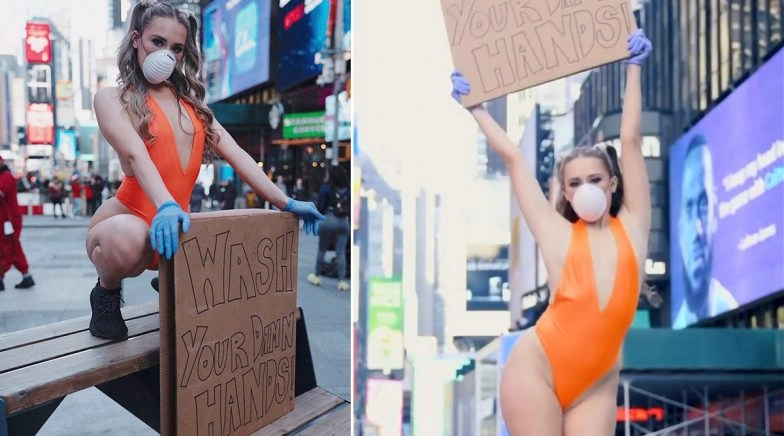 Coronavirus(COVID-19) Awareness: Curvy Instagram Model, Samantha Gangewere, Flaunts Her Booty in a Tiny Swimsuit