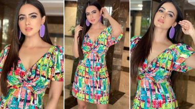 Sana Khan Ushered the Spring in a Colourful Mood, Her Candy Dress Is Playful and Perky!