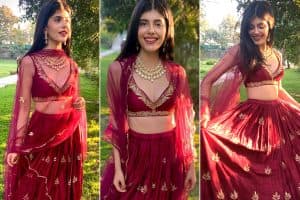 Sanjana Sanghi in Ease for a wedding (Inside)