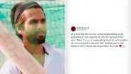 Shahid Kapoor's Jersey Shoot Stalled In Wake Of The Coronavirus Outbreak in India (Read Tweet)