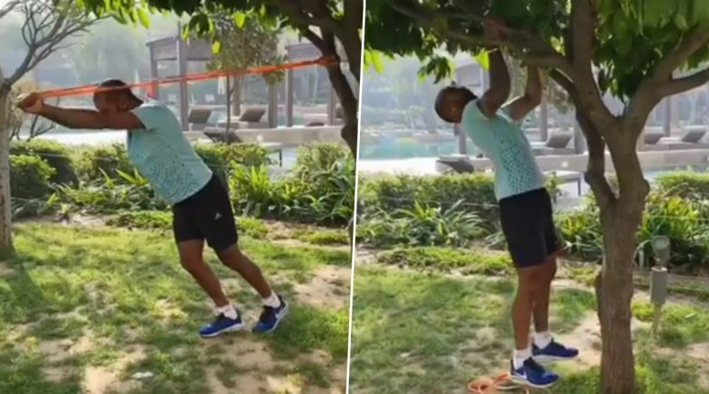 Shikhar Dhawan Takes to Outdoor Exercise As Gyms Are Closed