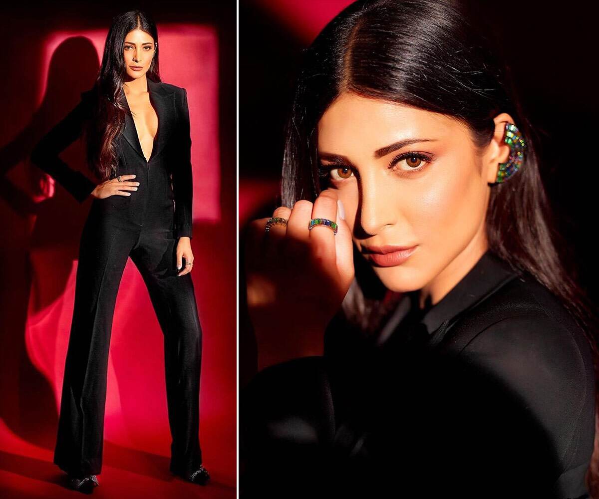 Shruti Haasan Fuck Video - Shruti Haasan Redefines Bold, Black and Beautiful With a Blazer Jumpsuit! |  ðŸ‘— LatestLY