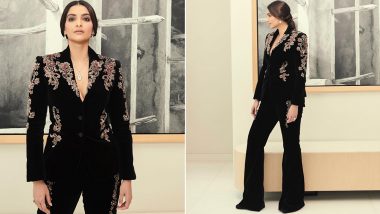 Sonam Kapoor Ahuja Has a Way With Words and Making an Entrance in a Peter Dundas Pantsuit for Bulgari Press-Con!