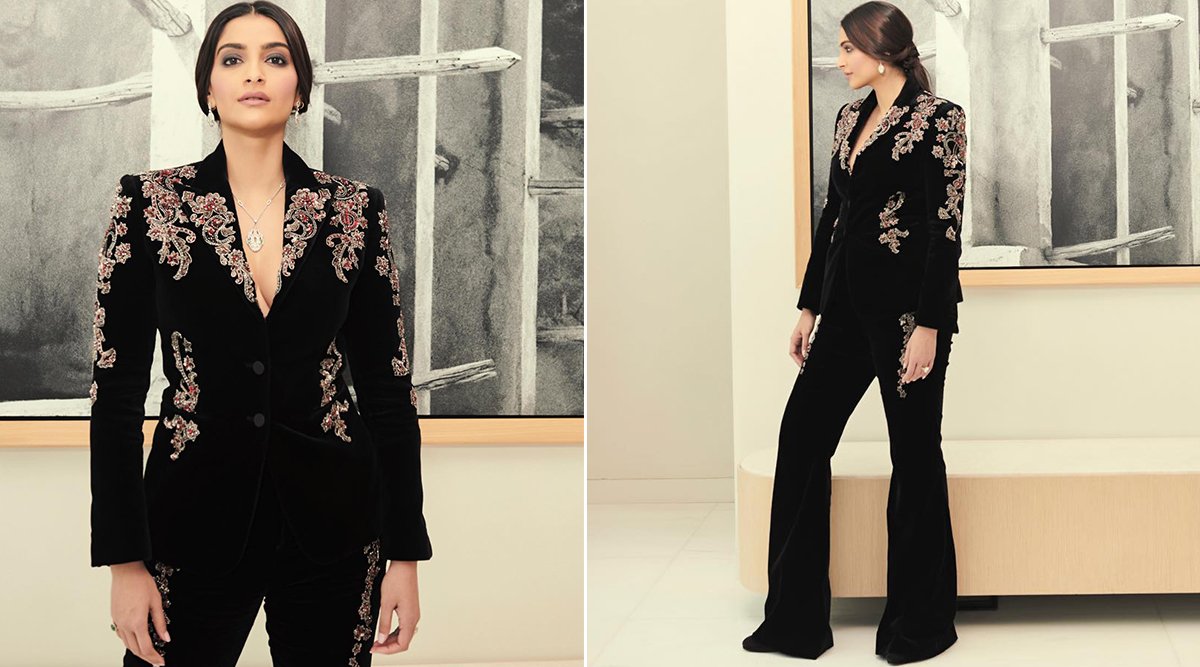 Sonam Kapoor wows in black Louis Vuitton crop top-cargo pants, ₹3