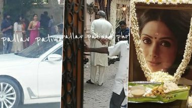 Sridevi's 2nd Death Anniversary: Janhvi Kapoor, Boney Kapoor And Other Family Members Reach Mylapore To Perform A Puja For The Late Actress (View Pics)