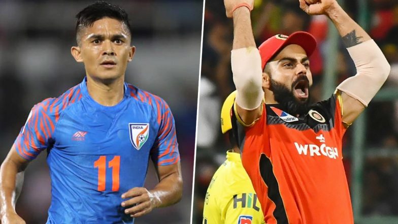 Sunil Chhetri Picks Virat Kohli’s Royal Challengers Bangalore as One Team He Would Like to Play for in IPL (See Tweet)