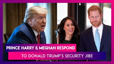 Harry And Meghan Respond To Donald Trump, Say They Have No Intention Of Asking The U.S. For Security