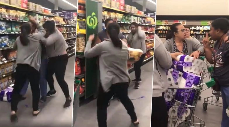 Coronavirus Scare: Australian Shoppers Have Serious Fights Over Buying Toiler Paper, Watch Videos 