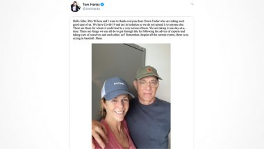 Tom Hanks Health Update: The Actor and His Wife in Isolation to Avoid Spread of COVID-19