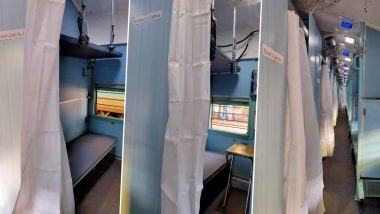 Train Coaches Turned Into Isolation Wards by Indian Railways as COVID-19 Cases Continue to Rise; See Pics