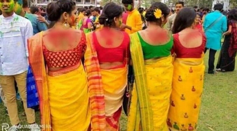 Students Write Bengali Slangs Making Fun of Tagore's Song With Gulal