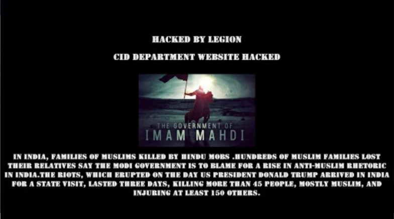 Maharashtra CID Website Up After Getting Hacked to Protest Against Violence Against Muslims in Delhi