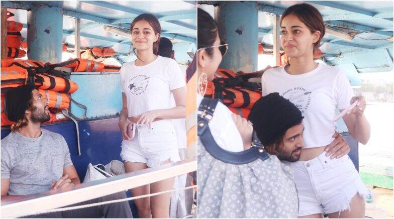 Ananya Panday and Vijay Deverakonda Snapped at Versova Jetty