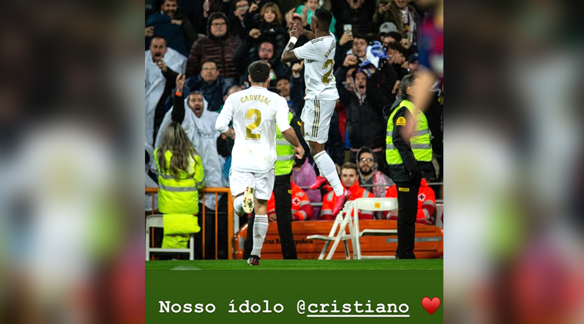 Vinícius Jr. considers Cristiano Ronaldo a footballing idol