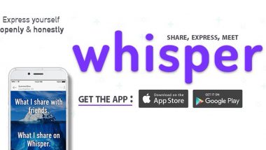whisper app news