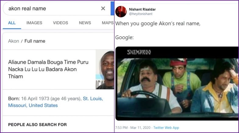 Singer Akon S Real Name Has Amused Twitterati People Make Funny Memes And Jokes Latestly