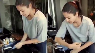 COVID-19 Pandemic: After Deepika Padukone, Anushka Sharma Takes Up WHO's Safe Hands Challenge (Watch Video)