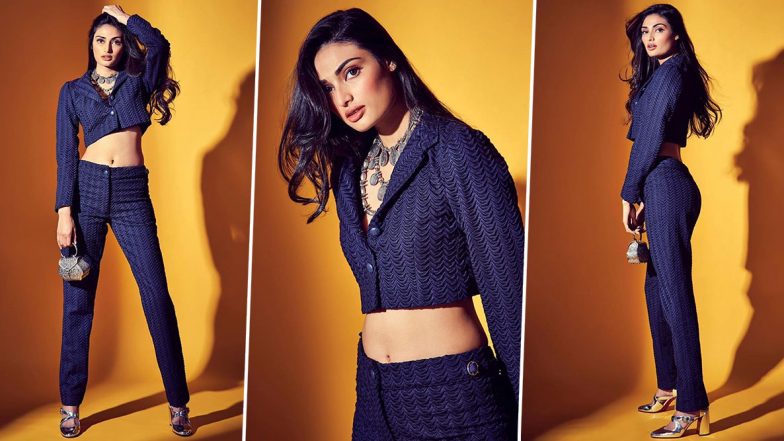 Holy Chic! Athiya Shetty Looks Drop-Dead-Gorgeous in her Monochrome Separates by Kunal Rawal (View Pics)