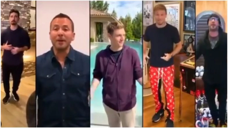 Backstreet Boys Reunite For A Blazing 'I Want It That Way' Rendition From Their Homes For COVID-19 Relief Charity
