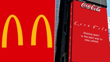Social Distancing Awareness: McDonald’s, Coca-Cola and Other Brands Tweak Their Logos Encouraging People to Adopt the Practise Amid COVID-19 Crisis