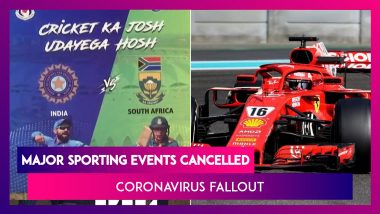 Coronavirus Impact On Sports: IPL Matches Postponed, INDvsSA ODI Series Shelved & More Cancellations