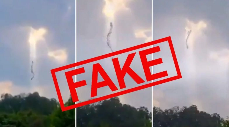 Fact Check: Viral Video of Dragon-like Creature Going in Sky is NOT 'Coronavirus Leaving China' 