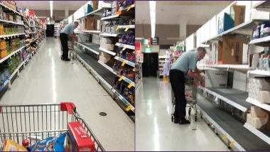 Coronavirus Scare: Heartbreaking Image of Old Man Looking For Tissue Papers in Empty Rack Gives Important Message on Panic Buying