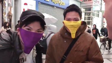 Women’s Panties Become Face Masks Amid Coronavirus Outbreak for Two Japanese Men As They Try to Protect Themselves From COVID-19 (Watch Viral Video)