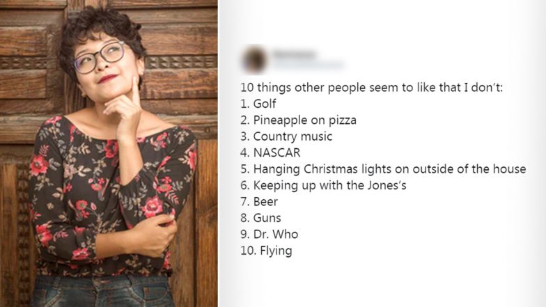 Twitter Users Share ‘10 Things Other People Like That I Don’t’ and the Lists Are Simply Unimaginable!