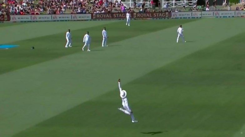 Ravindra Jadeja Catch Video: Watch Indian All-Rounder Take a Stunner to Send Back Neil Wagner During India vs New Zealand 2nd Test 2020 Day Two