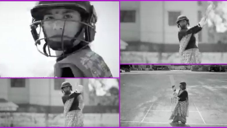 Mithali Raj Plays Cricket in Saree for a Promotional Campaign Ahead of Women&rsquo;s Day 2020, Watch Video