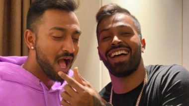 On Krunal Pandya's Birthday, Hardik Pandya Gifts 'Zero-Calorie Cake' to his Brother As Duo Stay at Home in Self-Isolation