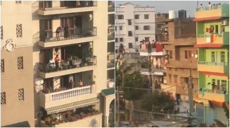 Indians Clap and Play Utensils During Janata Curfew as Gratitude, Watch Videos of #5Baje5Minute