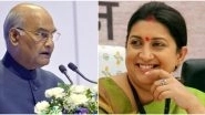 International Women&rsquo;s Day 2020: President Kovind, Smriti Irani and Other Political Leaders Extend Greetings to All Women on The Special Day