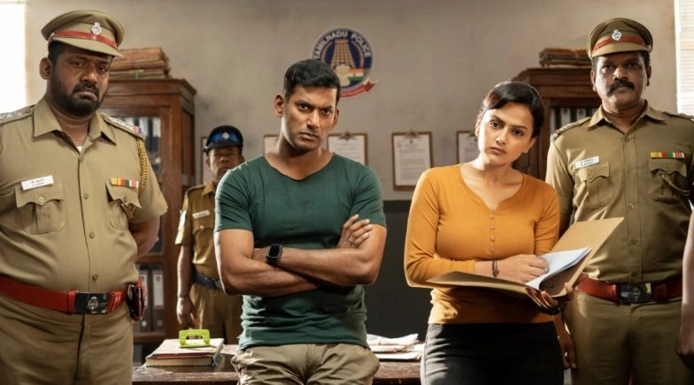Here Are Few Unmissable Stills Of Vishal and Shraddha Srinath From Chakra!
