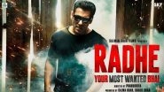 Salman Khan To Have No Songs In Radhe Like Amitabh Bachchan In Zanjeer?