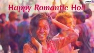 Holi 2020 Romantic Wishes For Husband and Wife: WhatsApp Stickers, Greetings & HD Images for Couples in Love to Celebrate the Festival of Colour