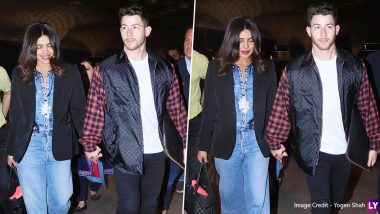 Priyanka Chopra and Nick Jonas Head Back to the US after Holi 2020 Bash! (View Pics)