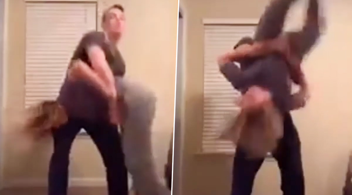 While trying to do a cartwheel, the girl farted on her boyfriend’...