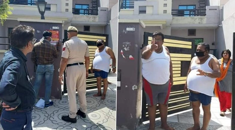 Ambala Man Returning From Thailand Tears Quarantine Posters Put Outside House