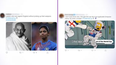 ICC Women's T20 World Cup: As India Reaches Maidan Finals, Twitterati Celebrate With Funny Memes and Jokes