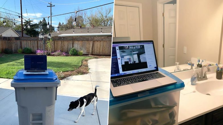 Working From Home Amid Coronavirus Outbreak? Twitterati Come Up With Great Makeshift Desk Ideas to Deal With WFH