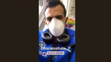 Coronavirus Outbreak in India: Yuzvendra Chahal Posts Pic Wearing Mask en route to Dharamshala Ahead of IND vs SA 1st ODI 2020