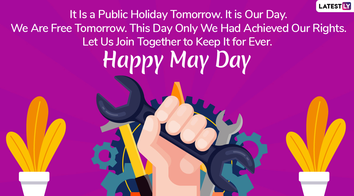 Happy May Day 2020 Wishes & HD Images: WhatsApp Stickers, GIFs ...