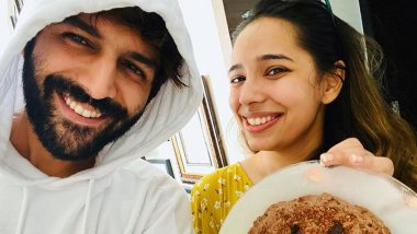 COVID Lockdown: Kartik Aaryan Celebrates Sister's Birthday With a Handmade Cake That Turned to a Biscuit (View Pics)