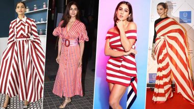Deepika Padukone, Alia Bhatt and Sonam Kapoor's Obsession for Candy-Cane Fashion is Like a Merry Little Christmas Treat for Us (View Pics)