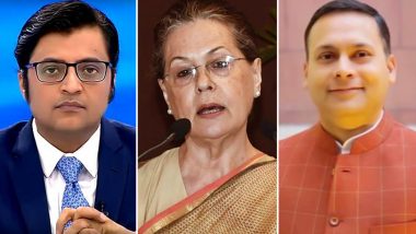 Congress, BJP Spar over TV Journalist's Remarks Aimed at Congress President Sonia Gandhi Over Palghar Incident