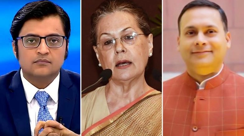 Congress, BJP Spar over TV Journalist's Remarks Aimed at Congress President Sonia Gandhi