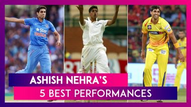Ashish Nehra Birthday Special: 6/23 vs England and Other Best Performances By Former Indian Pacer