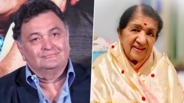 Lata Mangeshkar Is Speechless About the Sudden Demise of Rishi Kapoor, Shares a Rare Throwback Pic Holding Him in Her Arms